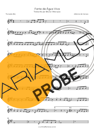 Adhemar de Campos Fonte De Água Viva score for Trompete