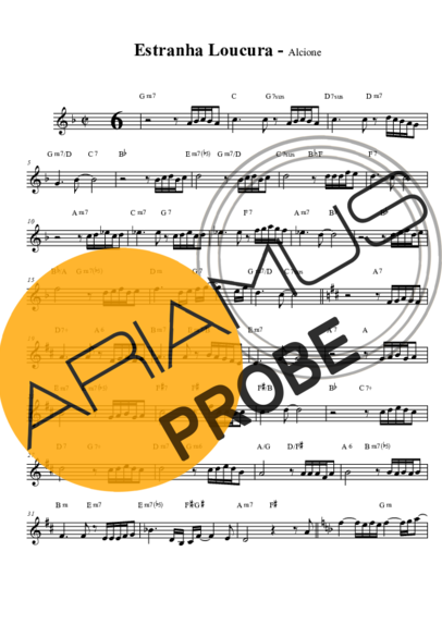 Alcione Estranha Loucura score for Tenor-Saxophon Sopran (Bb)