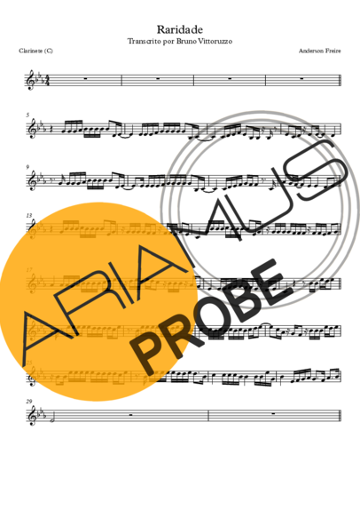 Anderson Freire Raridade score for Klarinette (C)