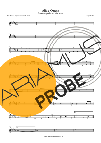 Asaph Borba Alfa E Ômega score for Klarinette (Bb)