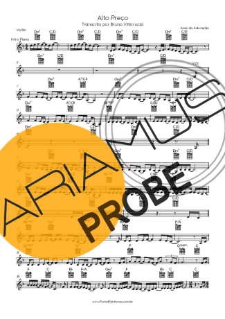Asas da Adoração Alto Preço score for Akustische Gitarre