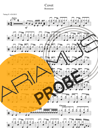 Basement Covet score for Schlagzeug