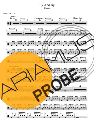 Caamp By And By Partituren für Schlagzeug