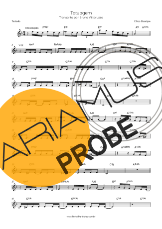 Chico Buarque Tatuagem score for Keys