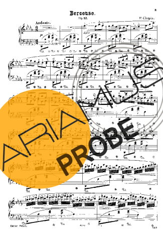 Chopin Berceuse Op.57 score for Klavier