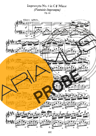 Chopin Fantaisie Impromptu Op.66 score for Klavier