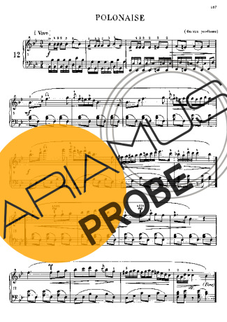 Chopin Polonaise In Bb Major B.3 score for Klavier