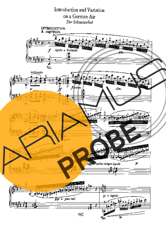 Chopin Variations Sur Un Air National Allemand B.14 score for Klavier