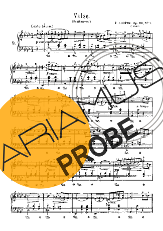 Chopin Waltzes Op.69 score for Klavier