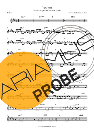 Comunidade Colo de Deus Yeshua Partituren für Keys