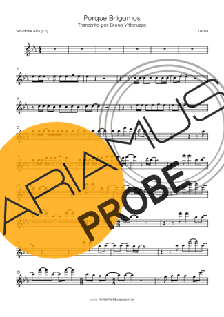 Diana Porque Brigamos score for Alt-Saxophon