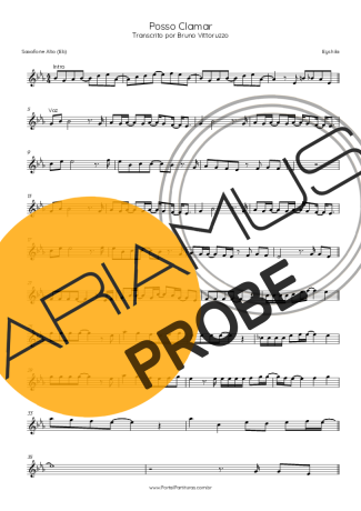 Eyshila Posso Clamar score for Alt-Saxophon