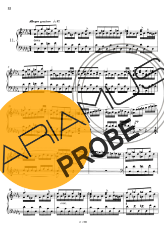 Franz Liszt Étude En Douze Exercices S.136 Nº11 score for Klavier