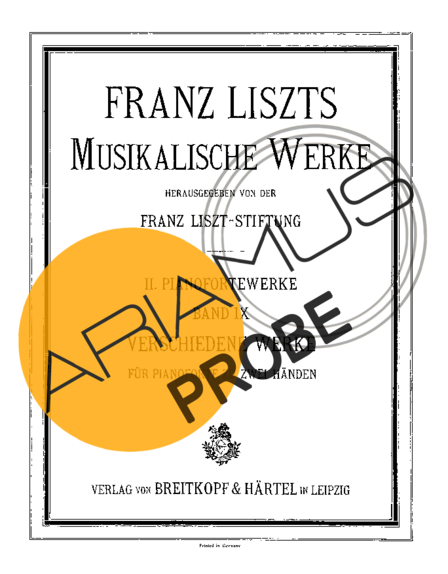 Franz Liszt Scherzo In G Minor S.153 score for Klavier