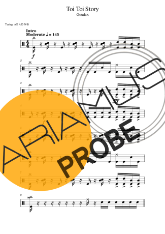 Gutalax Toi Toi Story score for Schlagzeug