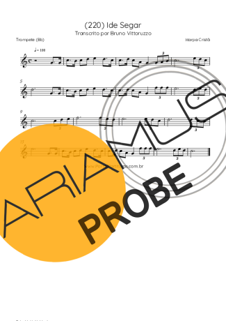 Harpa Cristã (220) Ide Segar score for Trompete
