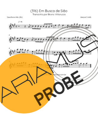 Harpa Cristã (316) Em Busca De Sião score for Alt-Saxophon