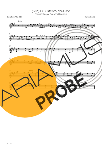 Harpa Cristã (383) O Sustento Da Alma Partituren für Alt-Saxophon