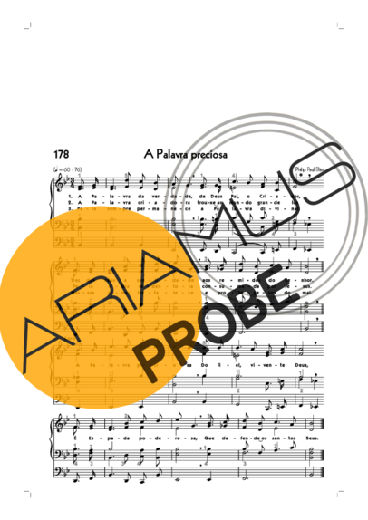 Hinário CCB (178) A Palavra Preciosa score for Orgel