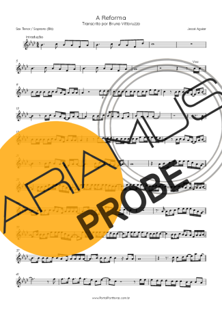Jessé Aguiar A Reforma Partituren für Tenor-Saxophon Sopran (Bb)