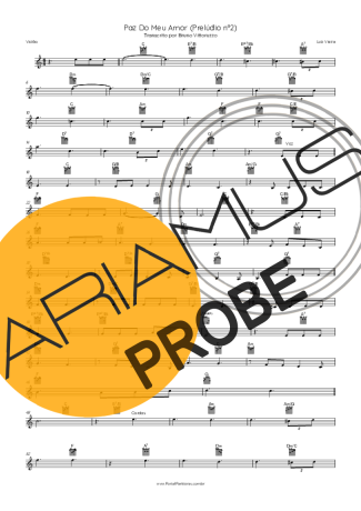 Luiz Vieira Paz Do Meu Amor (Prelúdio Nº2) score for Akustische Gitarre