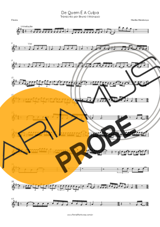 Marília Mendonça De Quem É A Culpa score for Floete