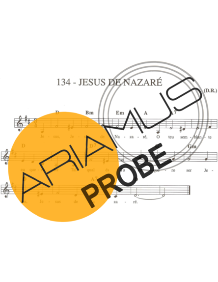 Catholic Church Music (Músicas Católicas) Jesus de Nazaré score for Keys