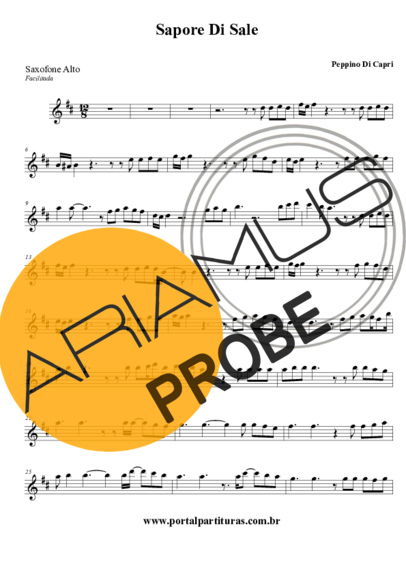 Pepino di Capri Sapore Di Sale score for Alt-Saxophon