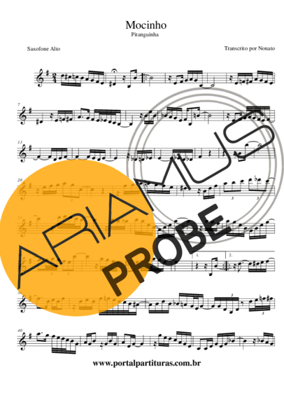 Pitanguinha Mocinho score for Alt-Saxophon
