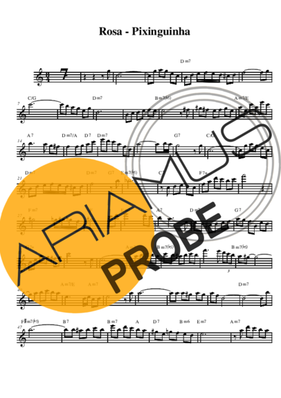 Pixinguinha Rosa score for Alt-Saxophon