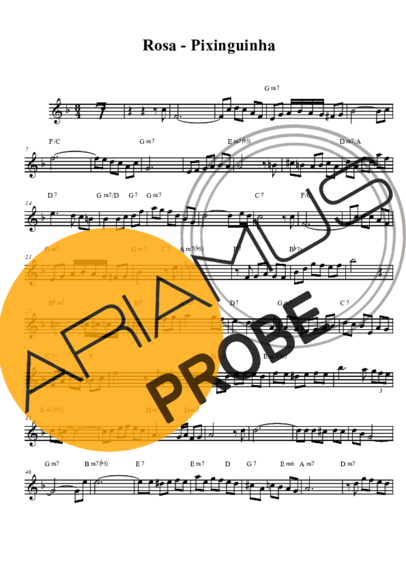 Pixinguinha Rosa score for Tenor-Saxophon Sopran (Bb)