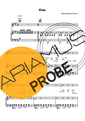 Prince Kiss score for Klavier