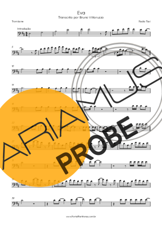 Radio Taxi Eva score for Posaune