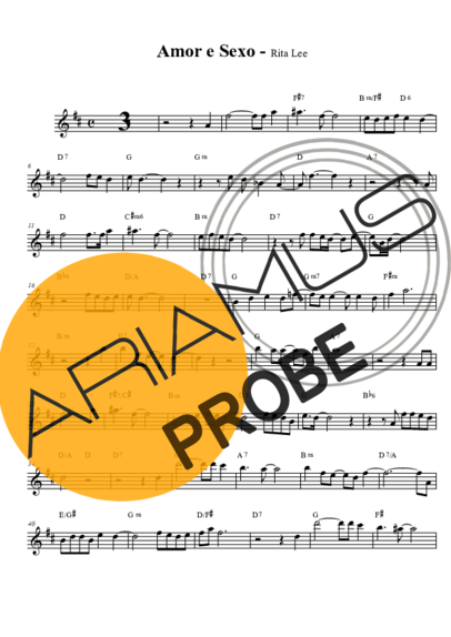 Rita Lee Amor e Sexo score for Alt-Saxophon