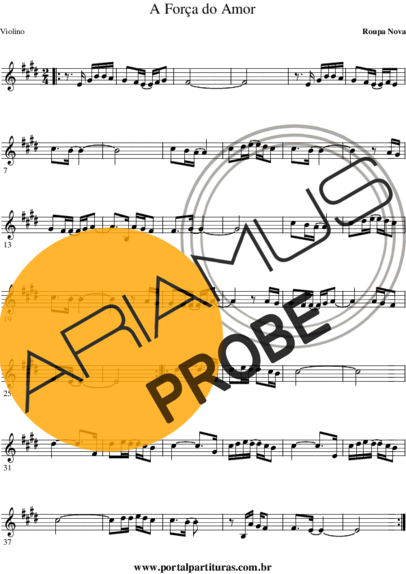 Roupa Nova A Força do Amor score for Geigen