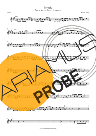 Roupa Nova Tímida score for Floete