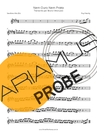 Ruy Maurity Nem Ouro Nem Prata score for Alt-Saxophon