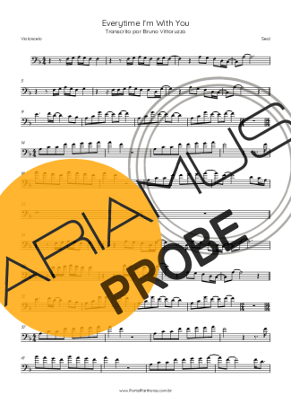 Seal Everytime I´m With You score for Cello