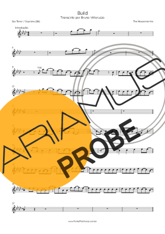 The Housemartins Build score for Tenor-Saxophon Sopran (Bb)