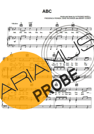 The Jackson 5 ABC Partituren für Klavier