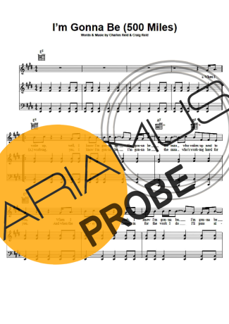 The Proclaimers Im Gonna Be (500 Miles) Partituren für Klavier
