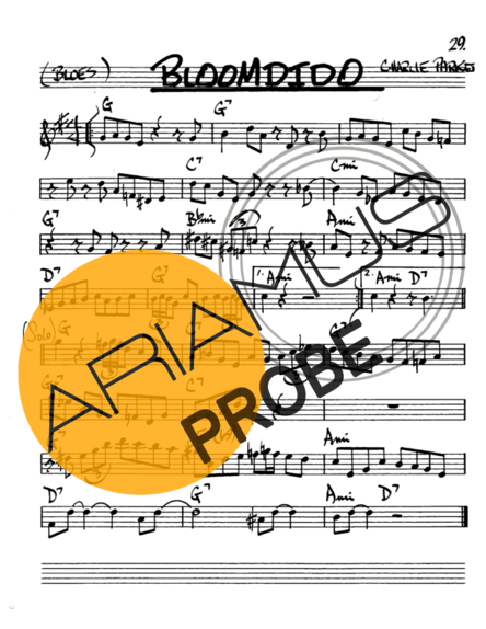 The Real Book of Jazz Bloomdido score for Alt-Saxophon