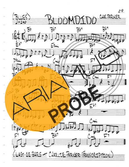 The Real Book of Jazz Bloomdido Partituren für Violine