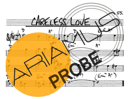 The Real Book of Jazz Careless Love score for Alt-Saxophon