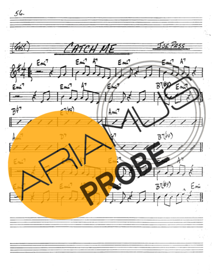 The Real Book of Jazz Catch Me score for Trompete