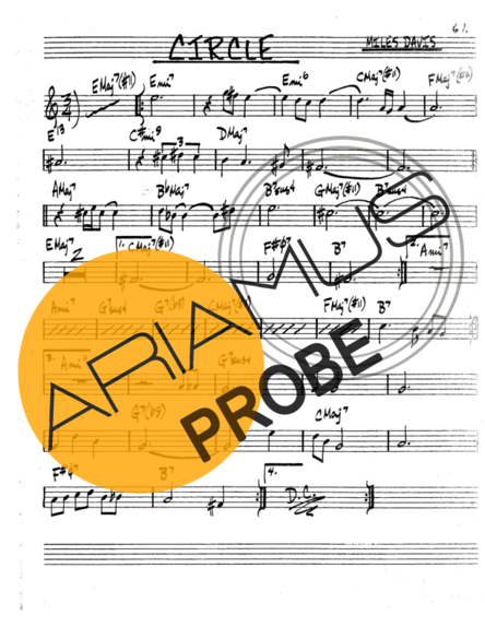 The Real Book of Jazz Circle score for Tenor-Saxophon Sopran (Bb)