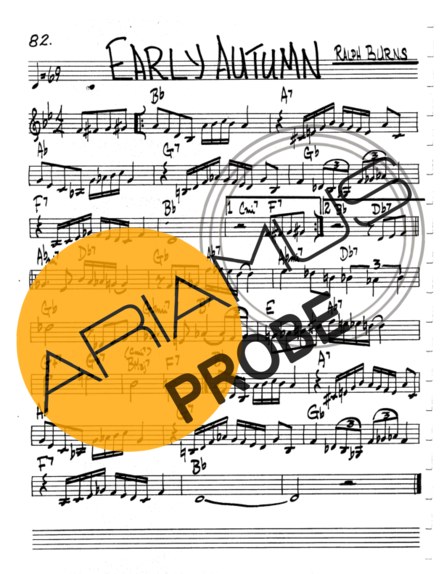 The Real Book of Jazz Early Autumn score for Geigen
