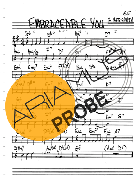 The Real Book of Jazz Embraceable You score for Keys