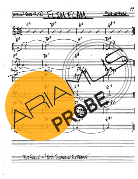 The Real Book of Jazz Flim Flam score for Tenor-Saxophon Sopran (Bb)