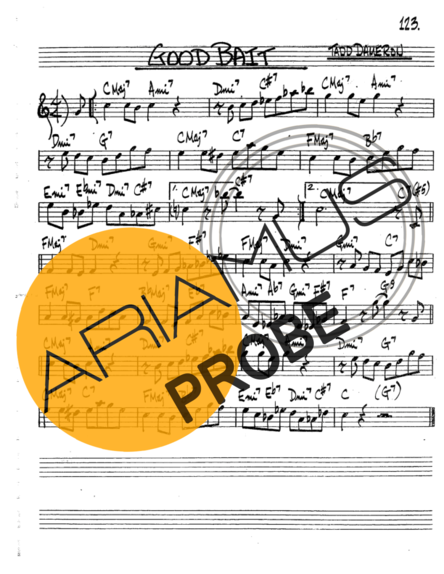 The Real Book of Jazz Good Bait score for Tenor-Saxophon Sopran (Bb)